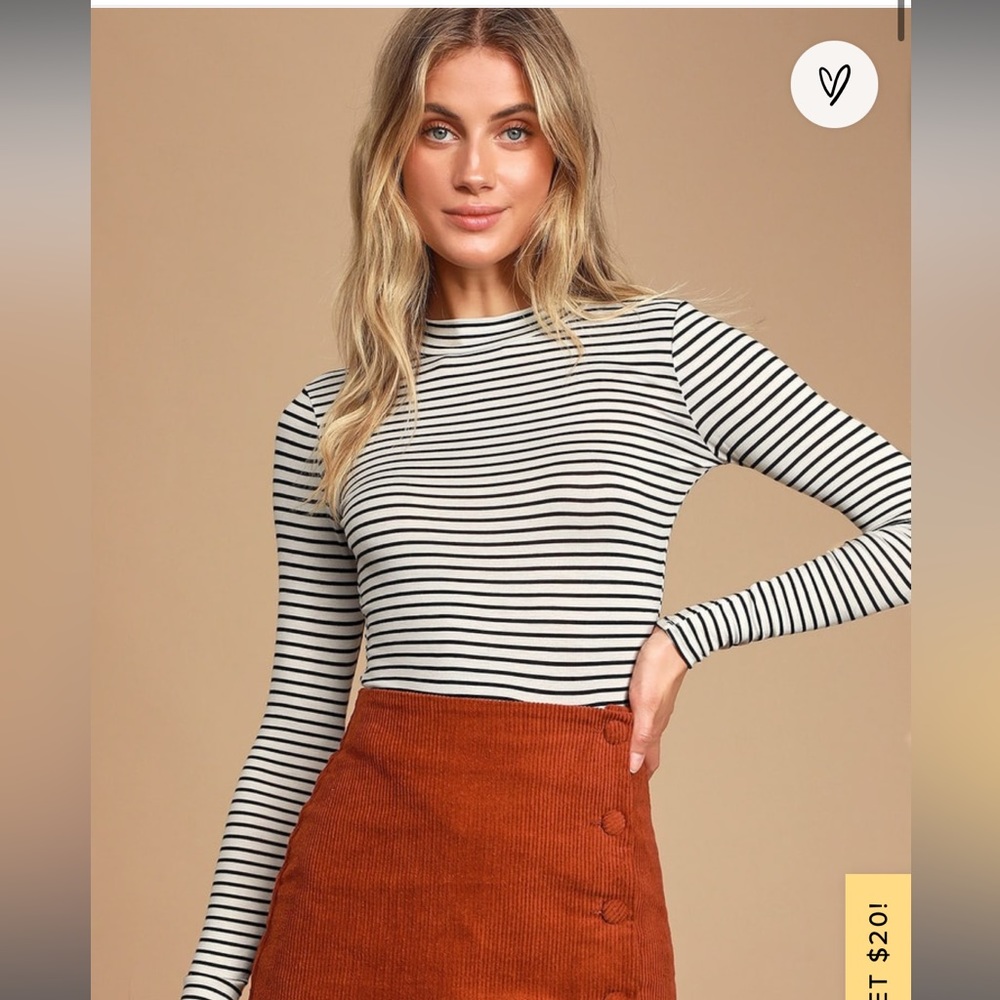 Mock neck top